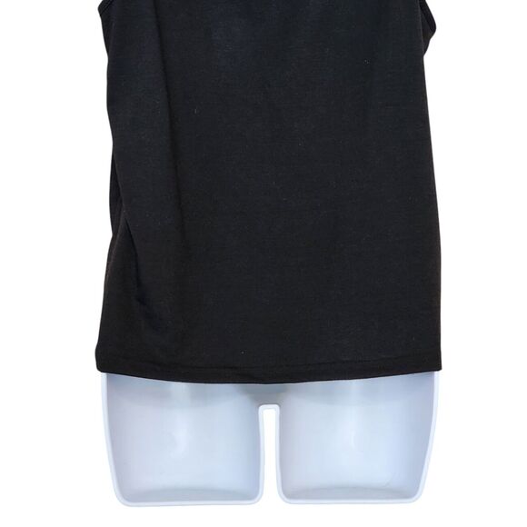 Emery Rose Womens Tank Top Size M Black Guitar Wings Print Slim Fit Stretch - Picture 9 of 9